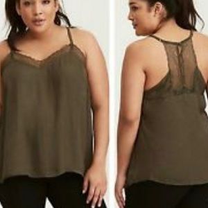Torrid Lace Trim Cami Tank